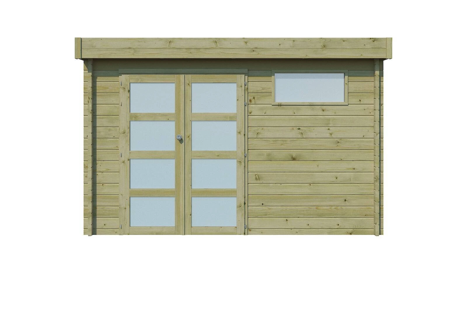 Woodlands Blokhut Modern Geïmpregneerd 355 x 295 cm - Afbeelding 1